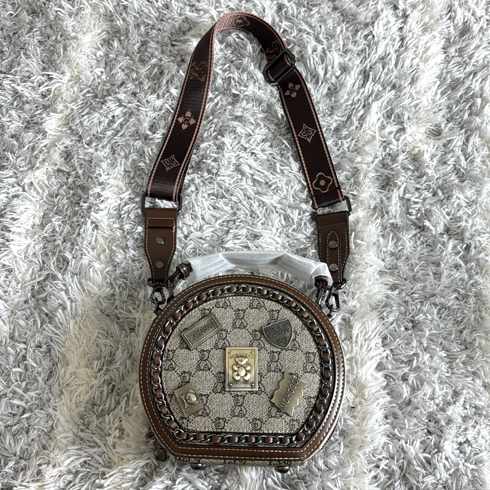 Mini circular handbag - Picture 11 of 14